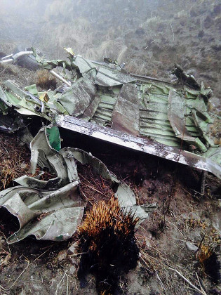 Wreckage Aircraft Tara Airlines Crash Site Editorial Stock Photo 