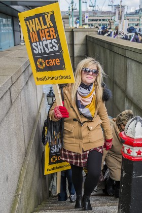 CARE International's Walk In Her Shoes event, London, Britain - 06 Mar 2016