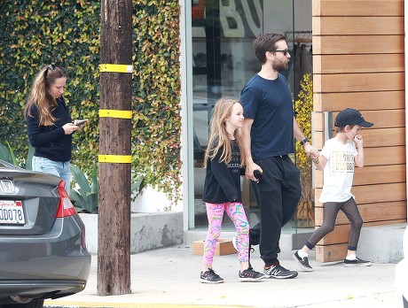 Tobey Maguire and family out and about, West Hollywood, Los Angeles, America - 13 Mar 2016