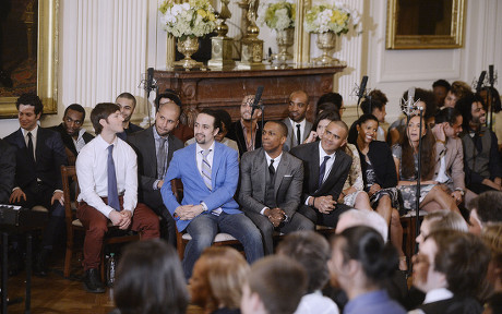 Hamilton cast performs discount at white house