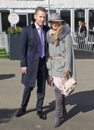 Jeremy Kyle With Wife Carla Germaine At The Cheltenham Festival Cheltenham Gloucs. Cheltenham Festival 2015:.