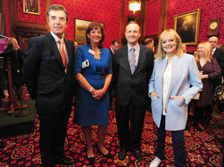 Pictured: (l-r) John Stapleton Itv News Journalist Ros Altmann Steve Webb And Twiggy Give A Speech On Age Discrimination In The Workplace At The Houses Of Parliament Westminster.
