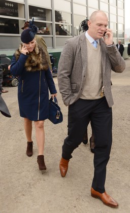 Mike Tindall And Zara Philips Arrive At Cheltenham Festival On The St.patrick's Day Thursday Cheltenham Gloucs. Cheltenham Racing Festival 2015.