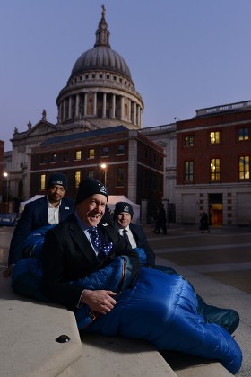 CEO's Sleepout for Action For Children, London, Britain - 17 Mar 2016