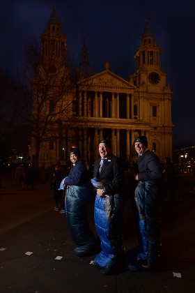CEO's Sleepout for Action For Children, London, Britain - 17 Mar 2016