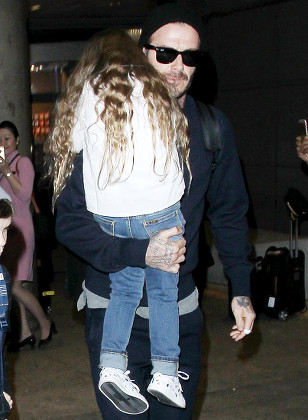 David Beckham Daughter Harper Beckham Editorial Stock Photo - Stock
