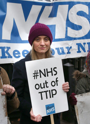 Ann-Marie Duff joins NHS demonstration, Downing Street, London, Britain - 30 Nov 2015