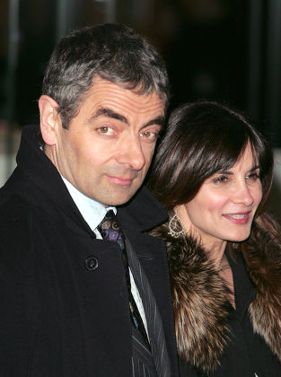 Rowan Atkinson Wife Sunetra Editorial Stock Photo - Stock Image