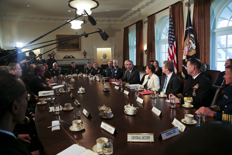 Barack Obama meets with Combatant Commanders and Joint Chiefs of Staff, Washington DC, America - 05 Apr 2016