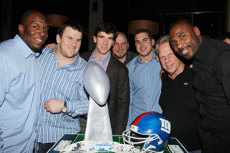 New York Giants Super Bowl XLVI Celebratory Dinner at Abe & Arthur's Restaurant, New York, America - 08 Feb 2012