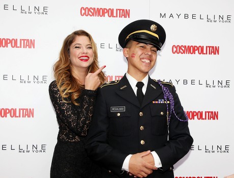 Ashley Benson at 'Cosmo Kisses for the Troops' event, New York, America - 11 Nov 2013