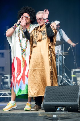 Howard Marks celebrating his 70th birthday on stage with The Cuban Brothers, Bestival, Isle of Wight, Britain  - 11 Sep 2015