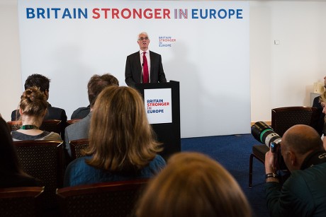 Alistair Darling speech on Europe, London, Britain - 15 Apr 2016