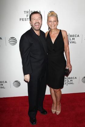 Ricky Gervais Jane Fallon Editorial Stock Photo - Stock Image