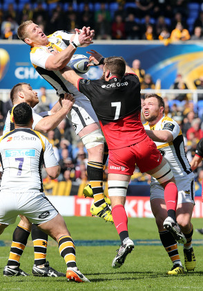 Saracens v Wasps, European Rugby Champions Cup Semi-Final, Rugby Union, Madejski Stadium, Reading, Britain - 23 Apr 2016