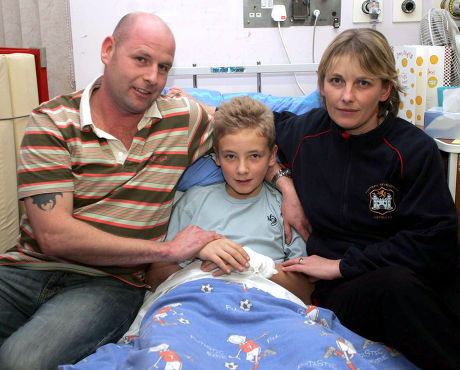 DANIEL CARR, 13  YEAR OLD BOY, WHO HAD A LUCKY ESCAPE WHEN THE FLAGPOLE ON THE BACK SEAT OF HIS FRIENDS CHOPPER BICYCLE WENT THROUGH HIM AFTER HE FELL OUT OF A TREE, SUFFOLK, BRITAIN - 22 DEC 2005