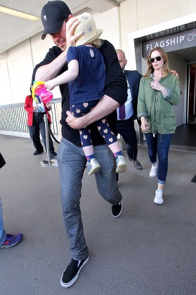 Emily Blunt and John Krasinski at LAX International airport, Los Angeles, America - 06 May 2016