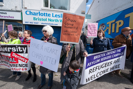 Bristol Defend the Asylum Seekers Campaign protest, Bristol, Britain - 29 Apr 2016