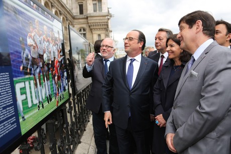 Football photo exhibition opening, Paris, France - 10 May 2016