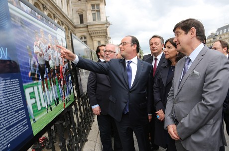 Football photo exhibition opening, Paris, France - 10 May 2016