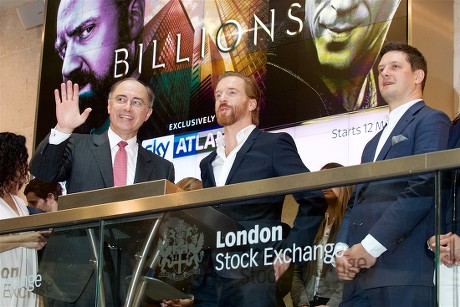 Damian Lewis opens the London Stock Exchange to mark the premiere of Sky Atlantic's 'Billions' on Sky Box Sets, London, Britain - 11 May 2016