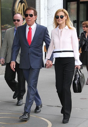Andrea Hissom and Steve Wynn out and about, New York, America - 11 May 2016