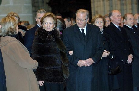 THE BELGIAN ROYAL FAMILY ATTENDING A MASS IN HONOUR OF THE GRAND DUCHESS JOSEPHINE CHARLOTTE, BRUSSELS, BELGIUM - 10 JAN 2006