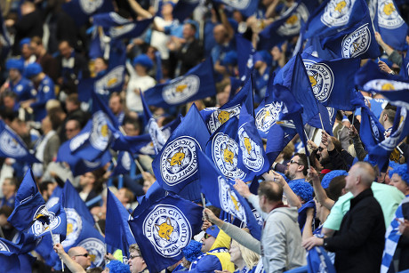 Leicester City Fans Wave Their Flags Editorial Stock Photo - Stock ...