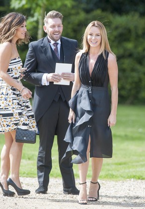 Marriage Of Spice Girl Gerri Halliwell To Redbull Formula One Boss Christian Horner At St Mary's Church In Woburn In Bedfordshire.guests Included Amanda Holden. Picture David Parker 15.5.15.