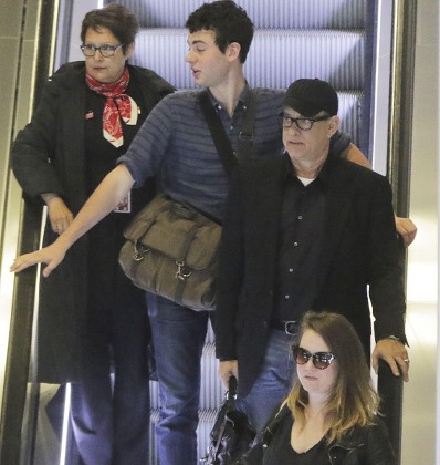 Tom Hanks and family at Charles De Gaulle Airport, Paris, France - 18 May 2016