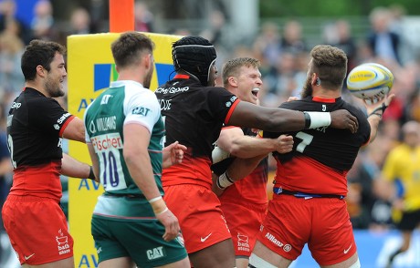 Saracens v Leicester Tigers, Aviva Premiership play-off semi-final, Rugby Union, Allianz Park, London, Britain - 21 May 2016