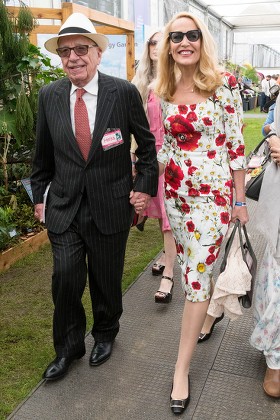 Rupert Murdoch Jerry Hall Editorial Stock Photo - Stock Image