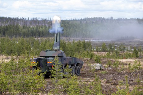 Patria Amv Amos Advanced Mortar System Editorial Stock Photo - Stock ...