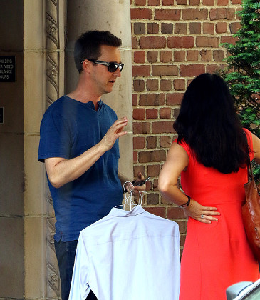 Ed Norton out and about, New York, America - 26 May 2016