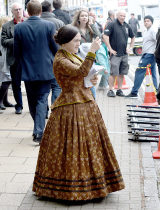 'To Walk Invisible' on set filming, York, Britain - 19 May 2016