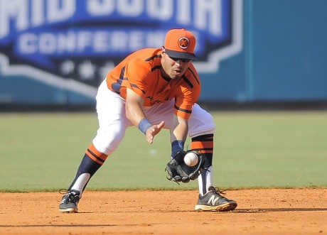 Bowling Green Hot Rods Left Fielder Editorial Stock Photo - Stock Image