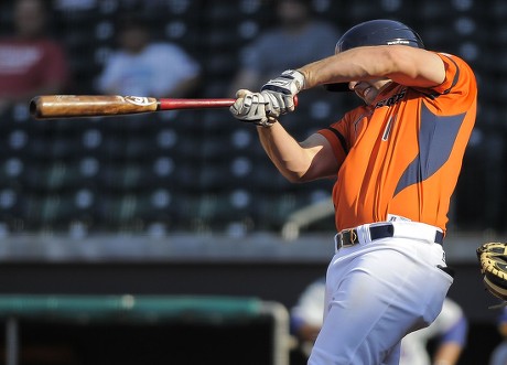 Bowling Green Hot Rods Left Fielder Editorial Stock Photo - Stock Image