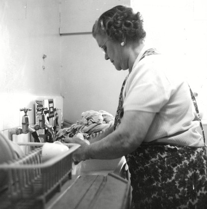 A Day In The Life Of A Char Feature. Mrs Jane Catherine Lacey Of Camberwell London. Jane Back Home Doing Housework. Box 660 1013011629 A.jpg.