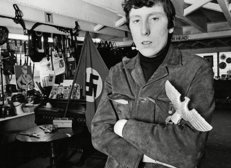 Pop Singer Chris Farlowe With Nazi Memorabilia In His Secondhand Shop / Stall At Camden Passage. Box 661 101501164 A.jpg.