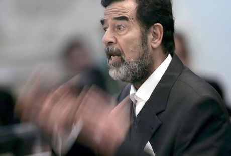 Saddam Hussein Addressing Court Soon After Editorial Stock Photo Saddam Hussein Addressing Court Soon After Editorial Stock Photo