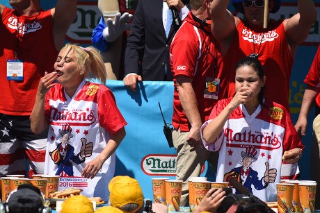 Nathan's Fourth of July hot dog eating contest, New York, USA - 04 Jul 2016