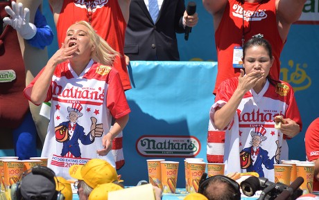 Nathan's Fourth of July hot dog eating contest, New York, USA - 04 Jul 2016