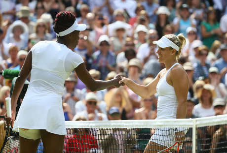 Angelique Kerber Venus Williams Shake Hands Editorial Stock Photo ...