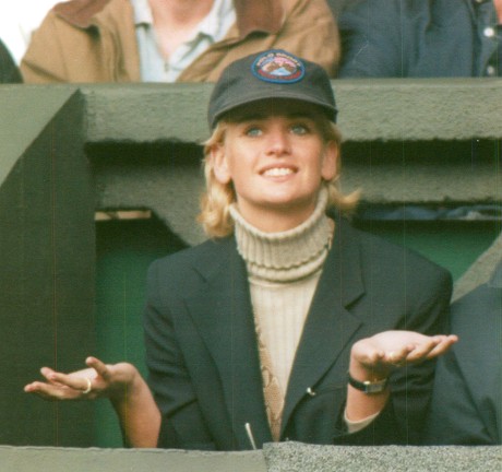 Daphne Deckers Girlfriend Of Tennis Player Richard Krajicek Winner Of The Men's Singles Final At Wimbledon 1996. Box 670 10103163 A.jpg.