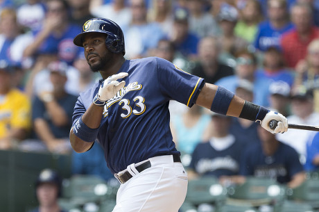 Milwaukee Brewers First Baseman Chris Carter Editorial Stock Photo ...