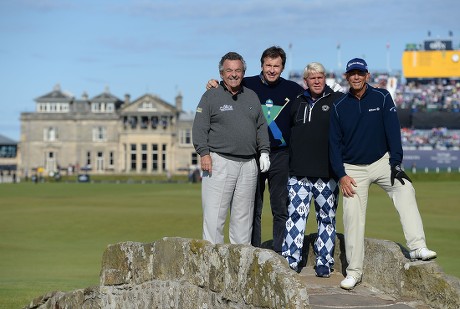 Golf - The Open 2015 - St Andrews - Nick Faldo John Daly Tom Lehman And Tony Jacklin At The Open At St Andrews Picture By Andy Hooper /daily Mail.