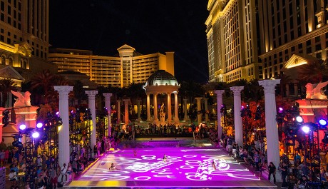 Caesars Palace Pool Party Editorial Stock Photo - Stock Image 