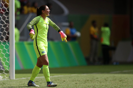 Hope Solo of United States during the match against Sweden at the Rio 2016 Olympic Games match at Mane Garrincha Stadium on august 12, 2016 in Brasilia, Brazil.