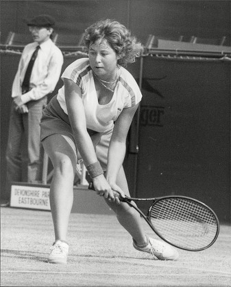 Laura Arraya Tennis Player Action Eastbourne Editorial Stock Photo ...