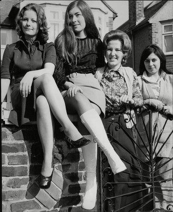 L-r: Gail Atkinson Cynthia Cahill Karen Binnington And Anne Catchpole. Gail And Cynthia Who Appeared In A Five Minute Nude Film Written And Produced By Rev. Cyril Carter Who The Decided Not To Show It. (for Full Caption See Version) Box 693 112906166